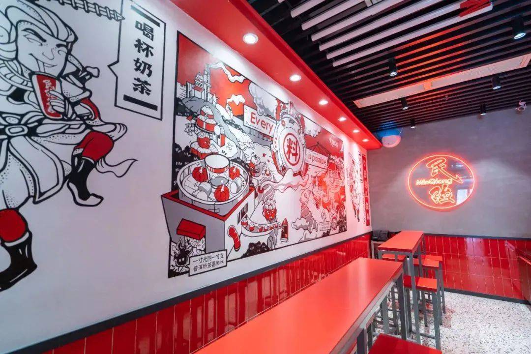 哪吒红墙带火奶茶店，掀起饮品界新热潮！