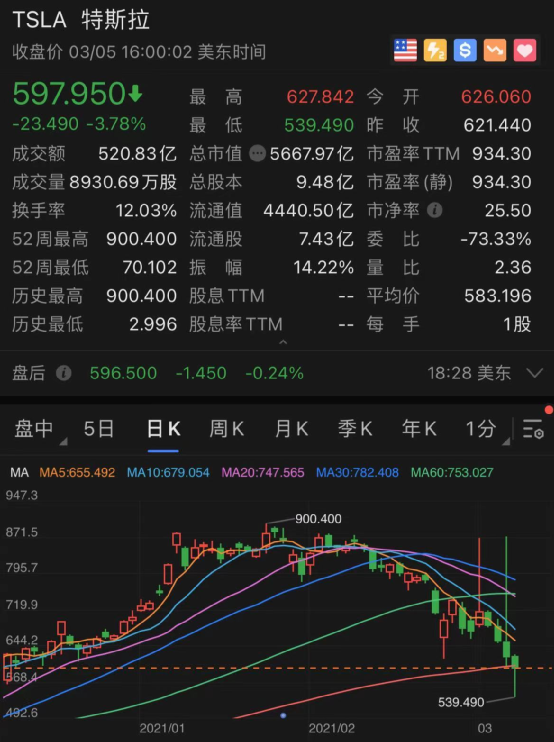 特斯拉股票狂跌背后的故事